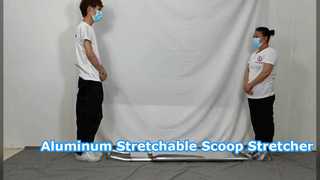 Aluminium-Scoop-Stretcher mit Dehnbarkeit