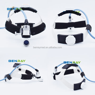 Cold Light Source Hot Sale Operating Room Hospital Emergency Equipment Medical Waterproof Head Lights Fiber Optic Headlight CE
