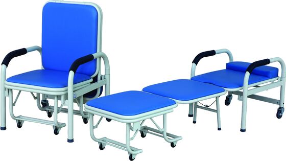 Foldable Powder-coated Attendant Waiting Chair
