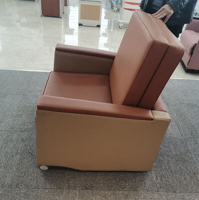 Folding Ajustable Hospital Luxurios Patient Ward Attendant Chair Bed