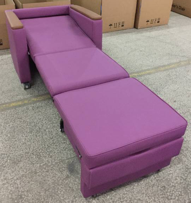 Folding Ajustable Hospital Luxurios Patient Ward Attendant Chair Bed