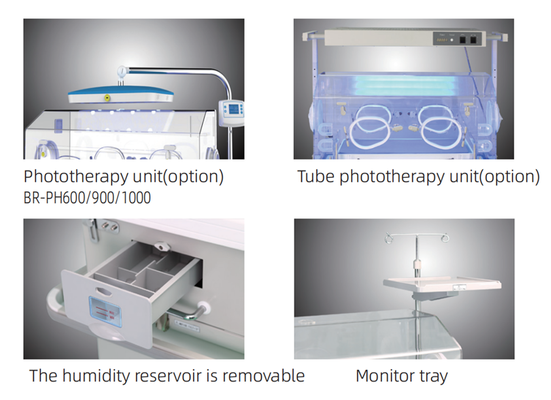 Professional Medical Infant Incubator Low Noise Humidity Adjustable Newborn Incubator for Hospital Use