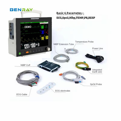 12.1" Color TFT Display High Resolution Portable Patient Monitor