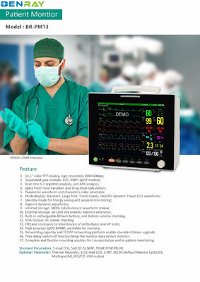 12.1" Color TFT Display High Resolution Portable Patient Monitor