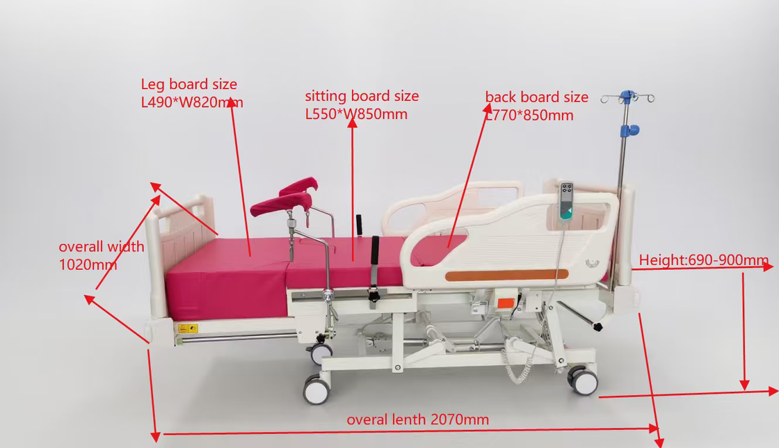 Hospital Clinic Gynecology Obstetrics Electric Delivery Operating Table Bed