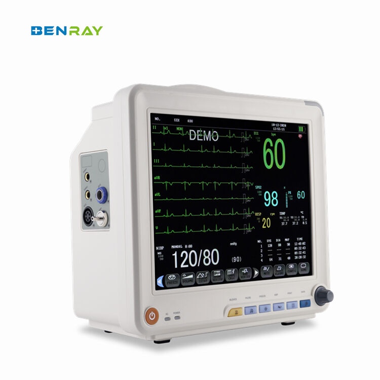 12.1 Inch Color Display With 800*600 Resolution Surgical Multi-Parameter Patient Monitor Portable Patient Monitor