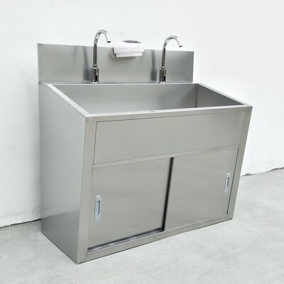 Edelstahl-Induktionshahn, Waschbecken für 2 Personen